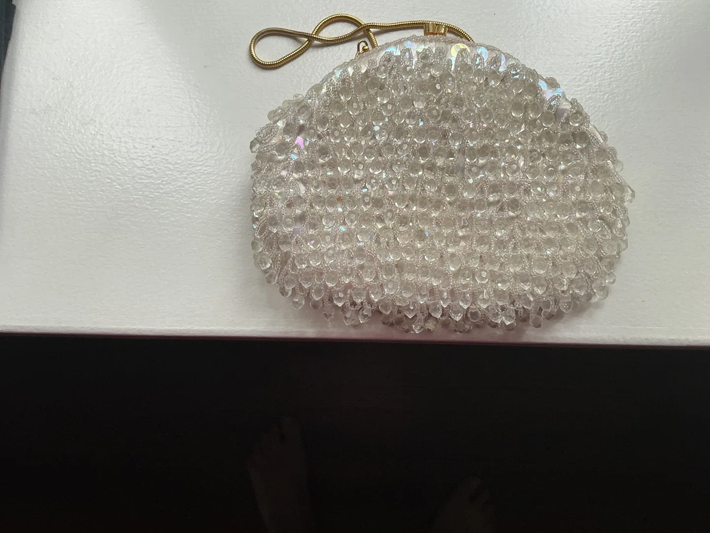 Hand-Made vintage Beaded Evening Bag thumbnail