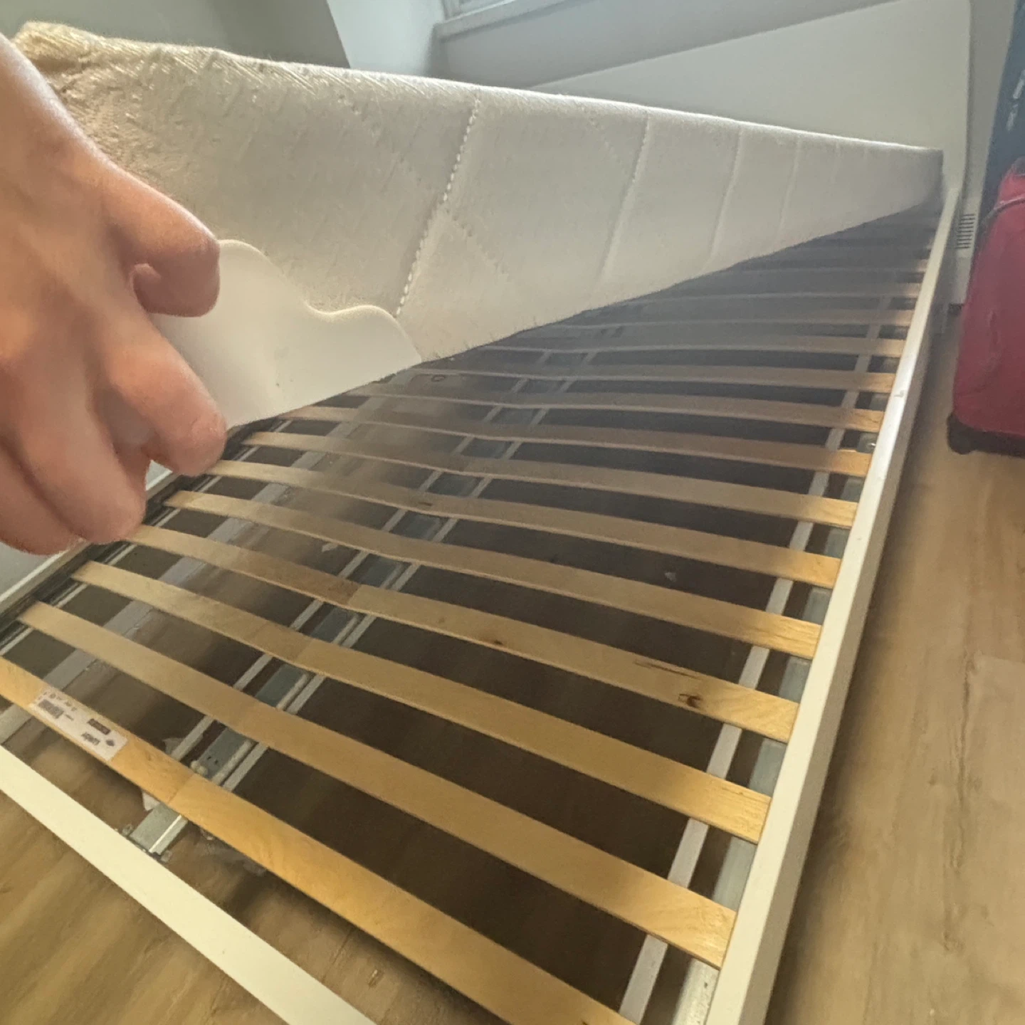 IKEA white bed frame + FREE box spring - photo 4