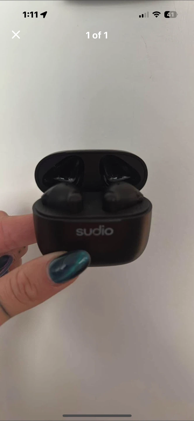 Sudio E2 Wireless Earbuds - Black