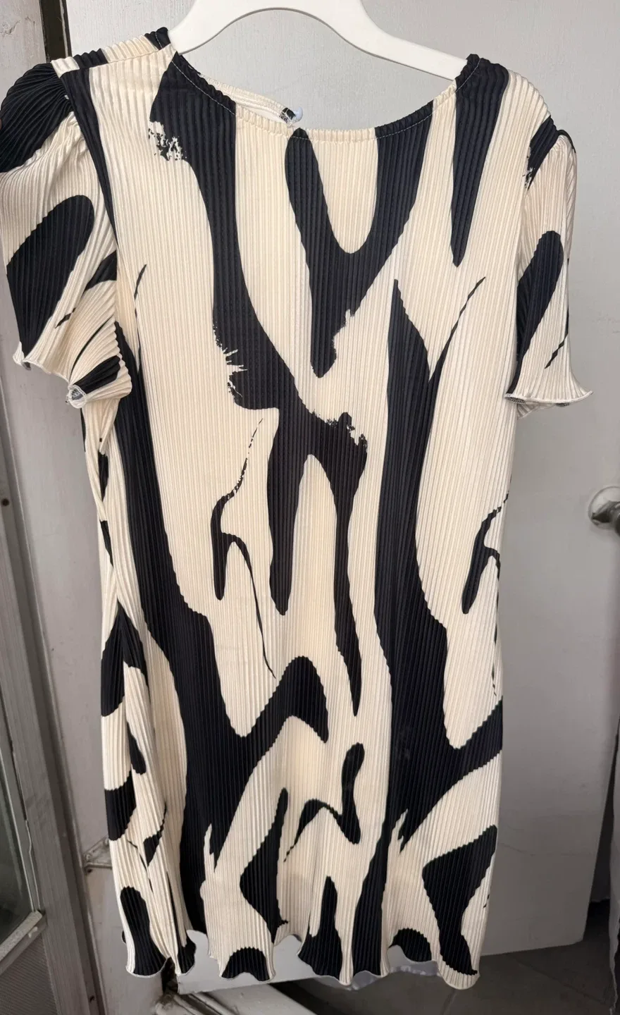 Black & White Pleated Dress thumbnail