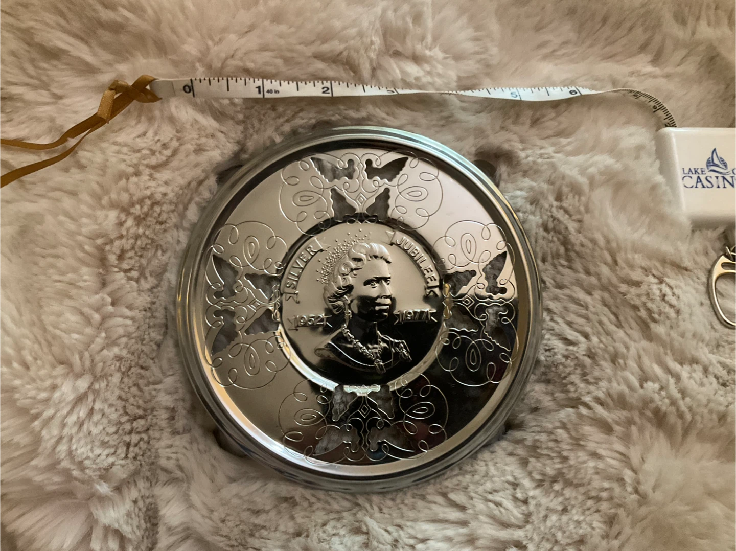 Queen Elizabeth II Silver Jubilee trivet - photo 4