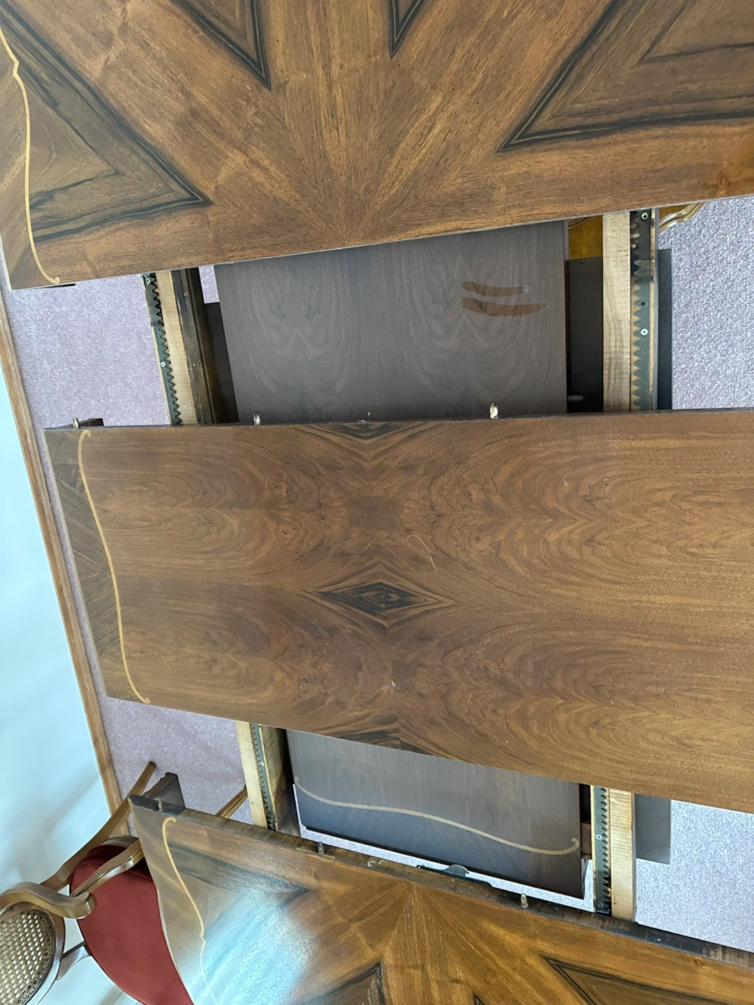 Solid Wood Dining Set with Hutch and 6 Chairs - photo 5