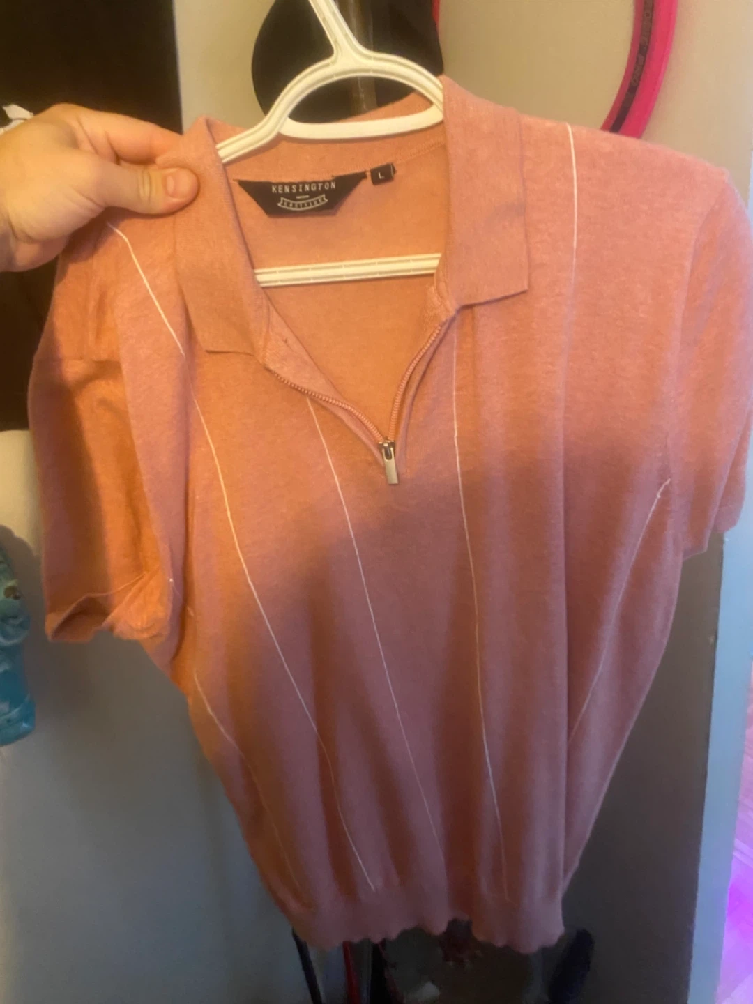Kensington Eastside Salmon Polo Shirt - Size L