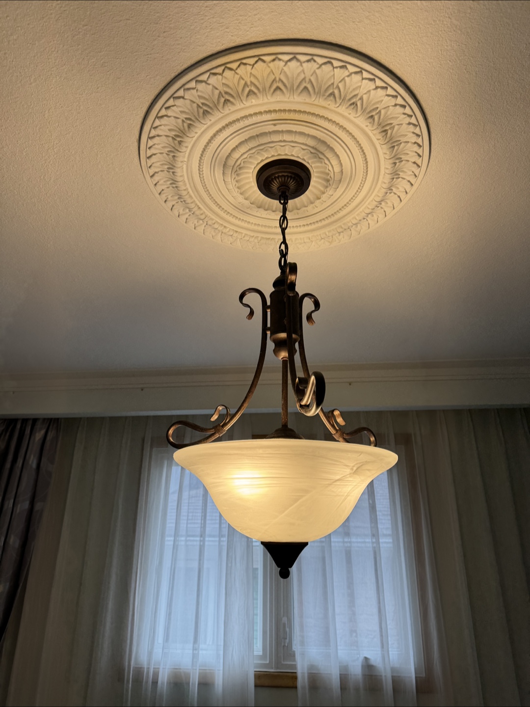 Iron ceiling hanging lights