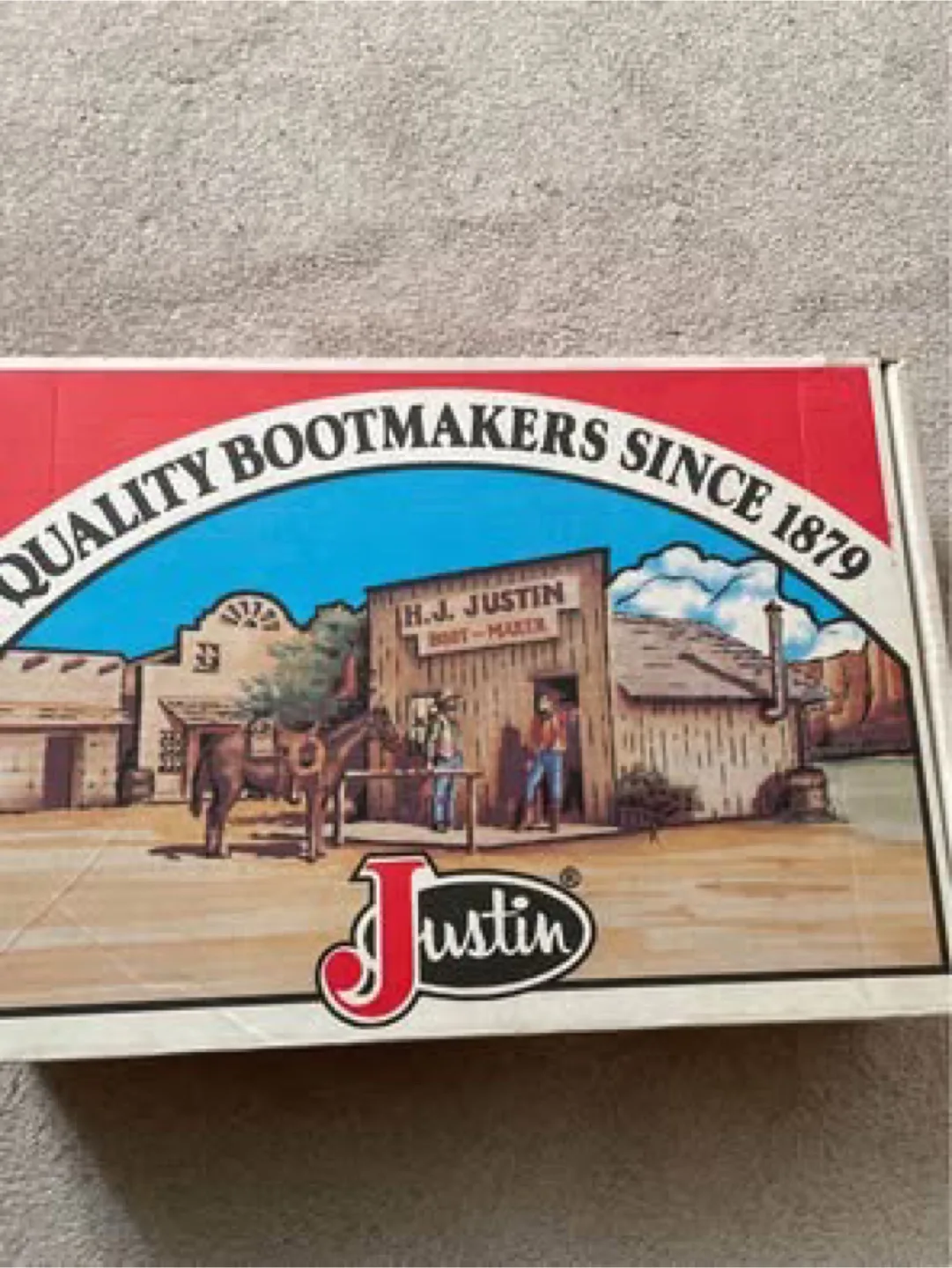 Justin Black & Grey Snakeskin Cowboy Boots image indicator(3)