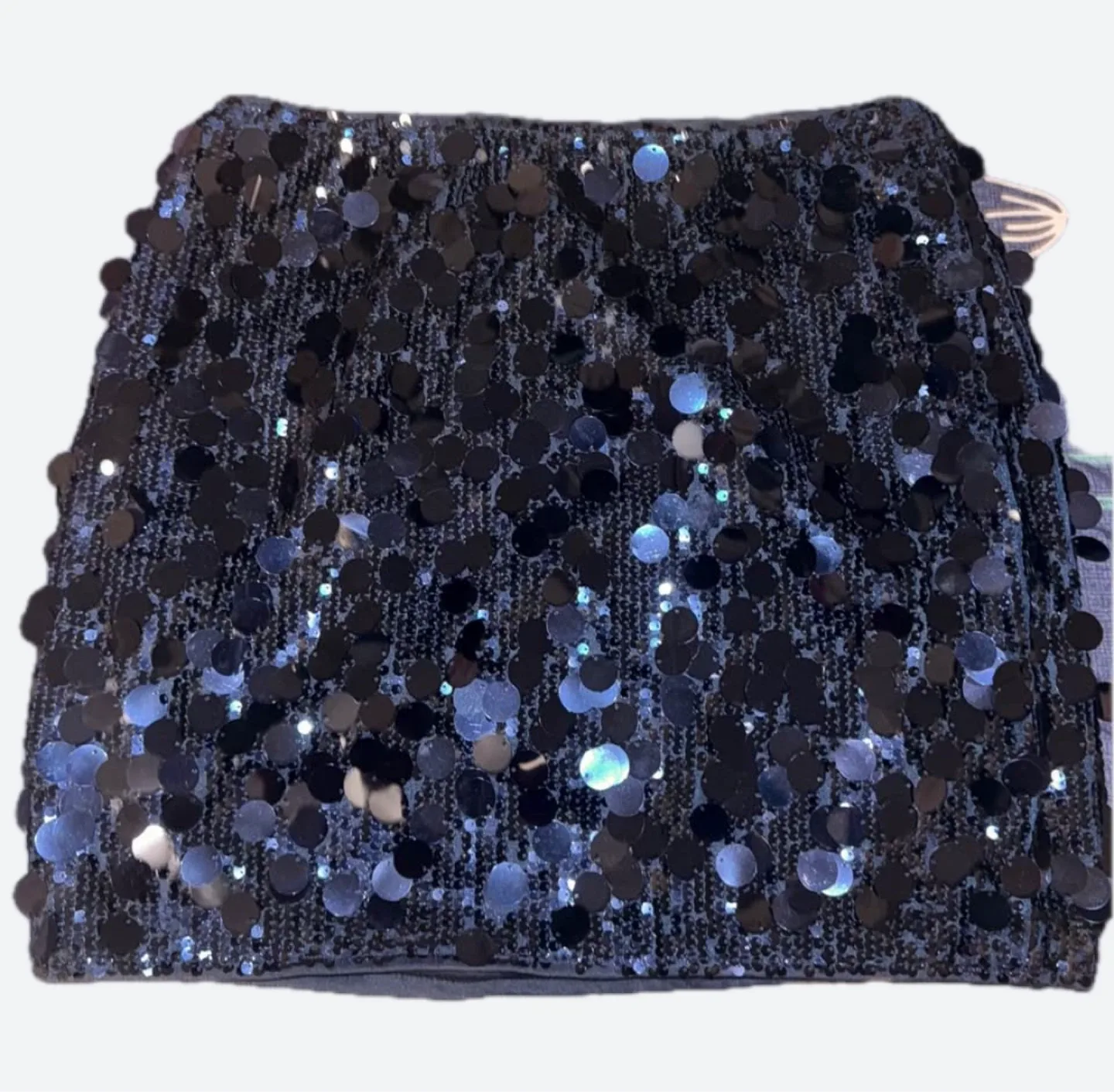 Sequin Mini Skirt - Black thumbnail