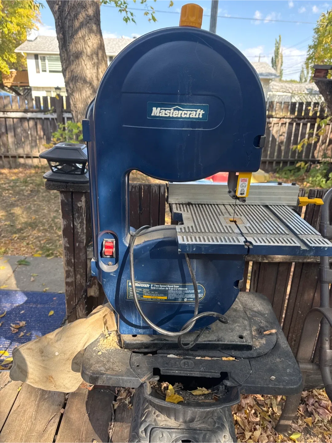 Mastercraft 9" Two Speed Band Saw
