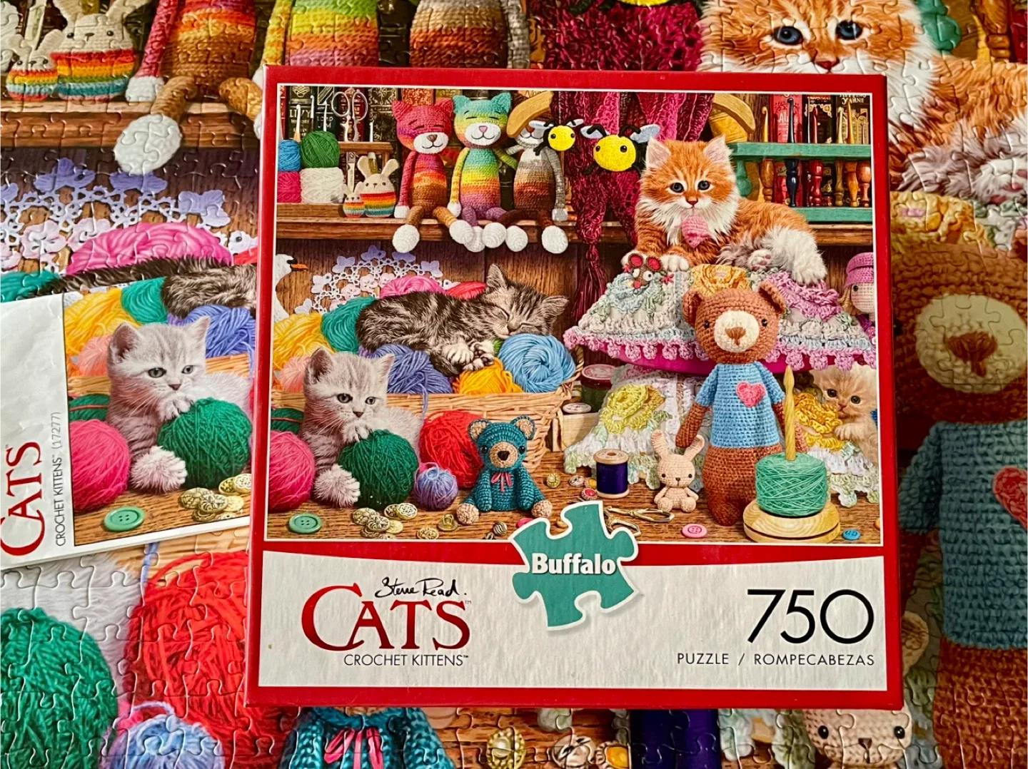 Buffalo Cats Crochet Kittens 750 Piece Puzzle thumbnail