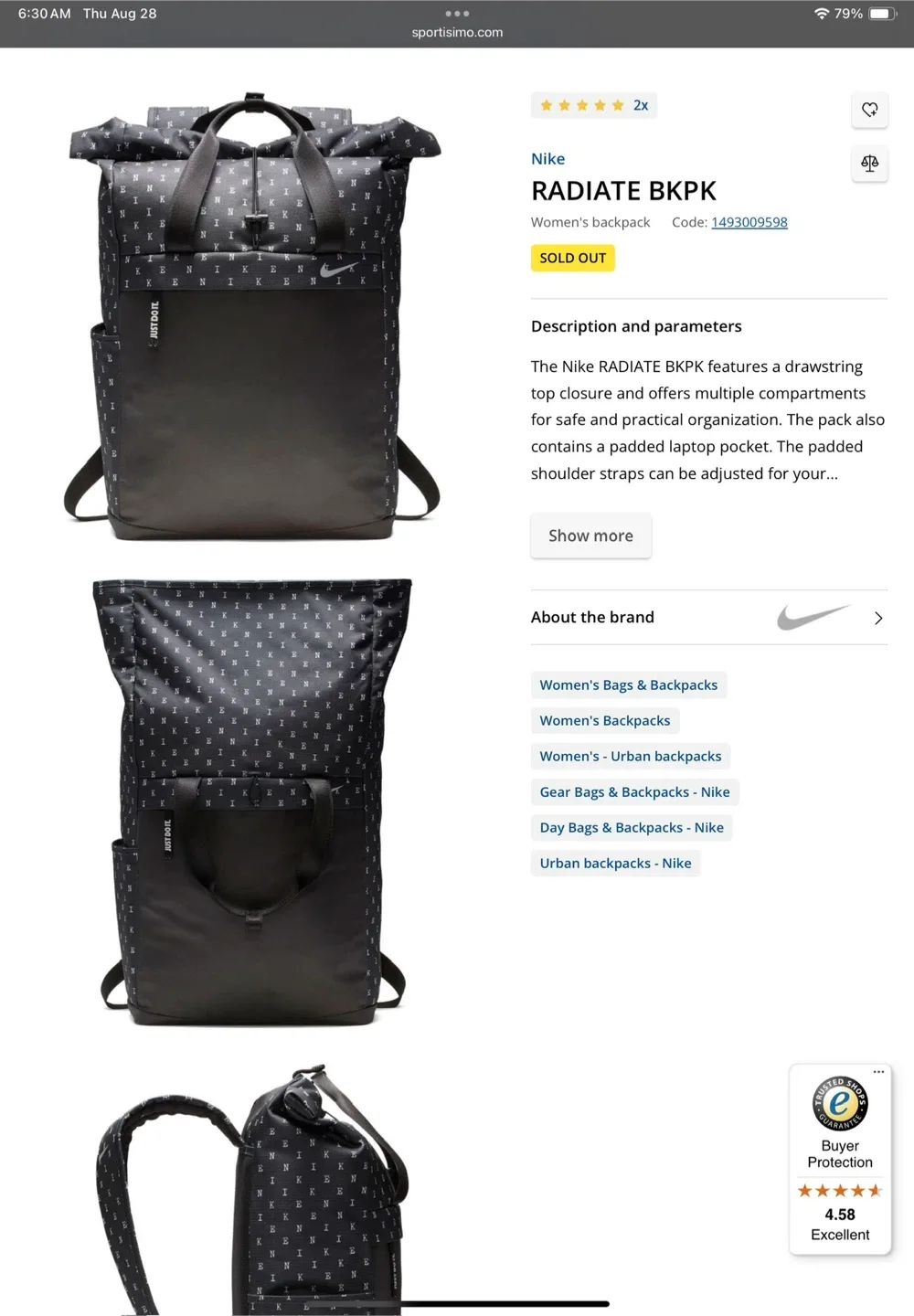 Nike RADIATE BKPK Women's Backpack image indicator(3)