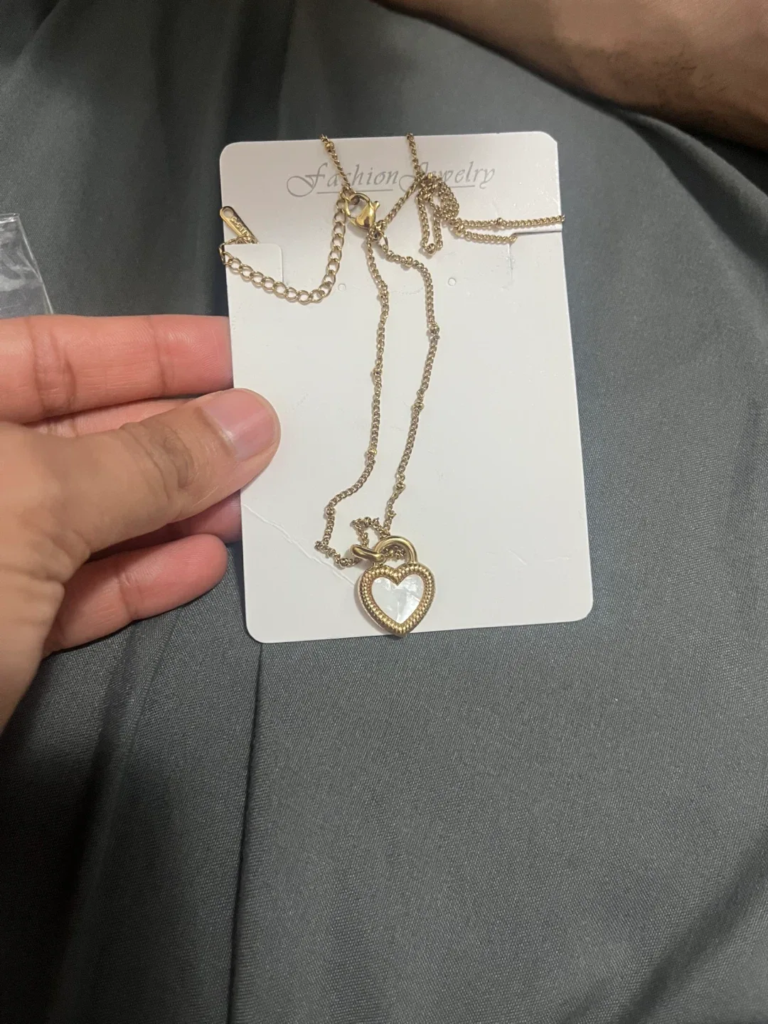 2way black white  Heart Pendant Necklace image indicator(3)