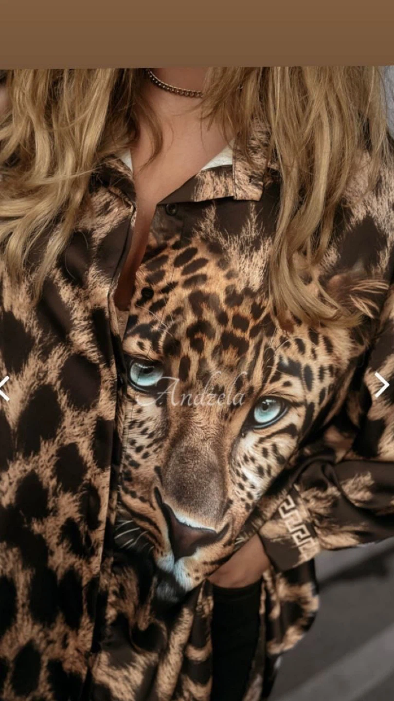 Leopard Print Blouse L - photo 2