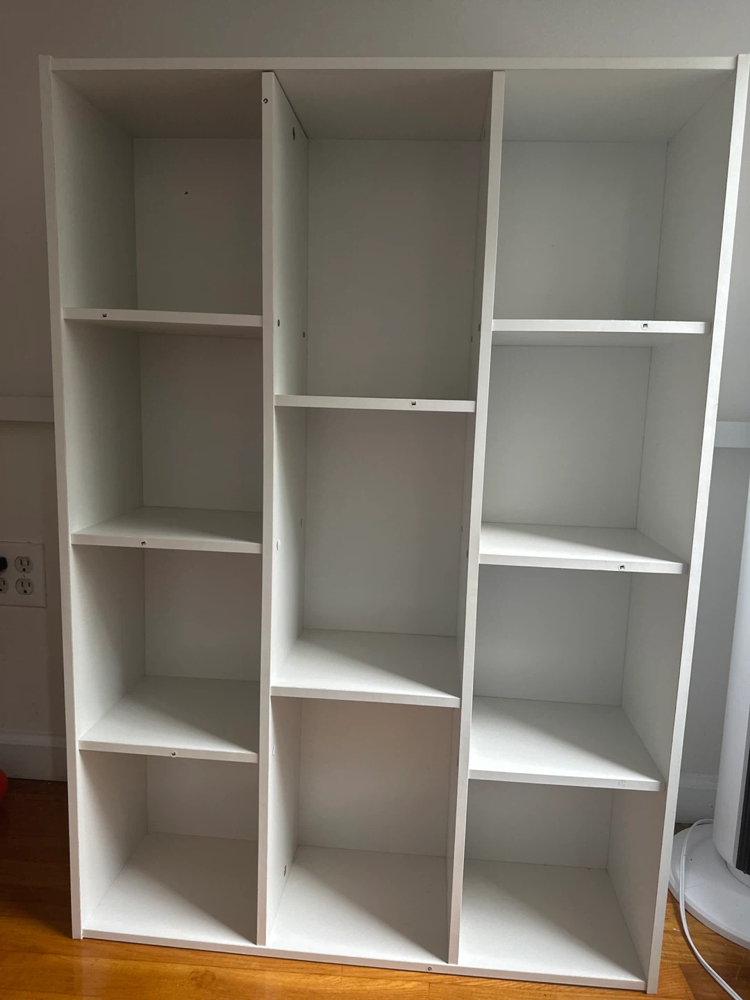 White 9-Cube Storage Organizer Shelf - photo 2