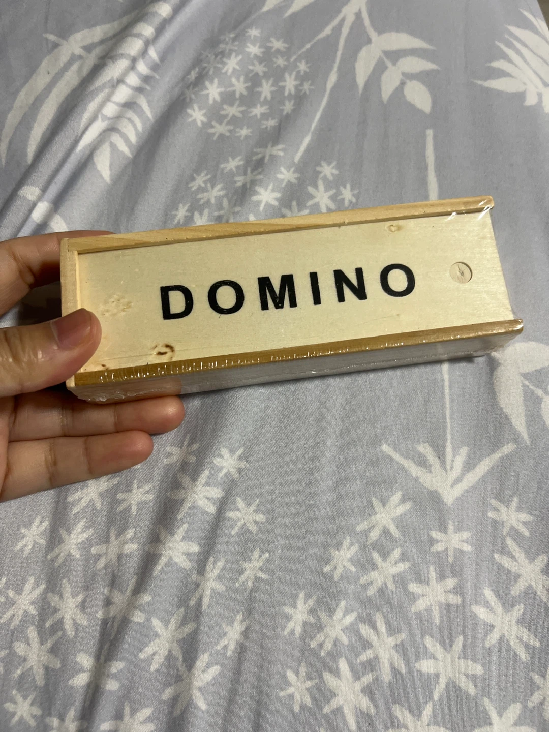 Domino Game Set with Wooden Box