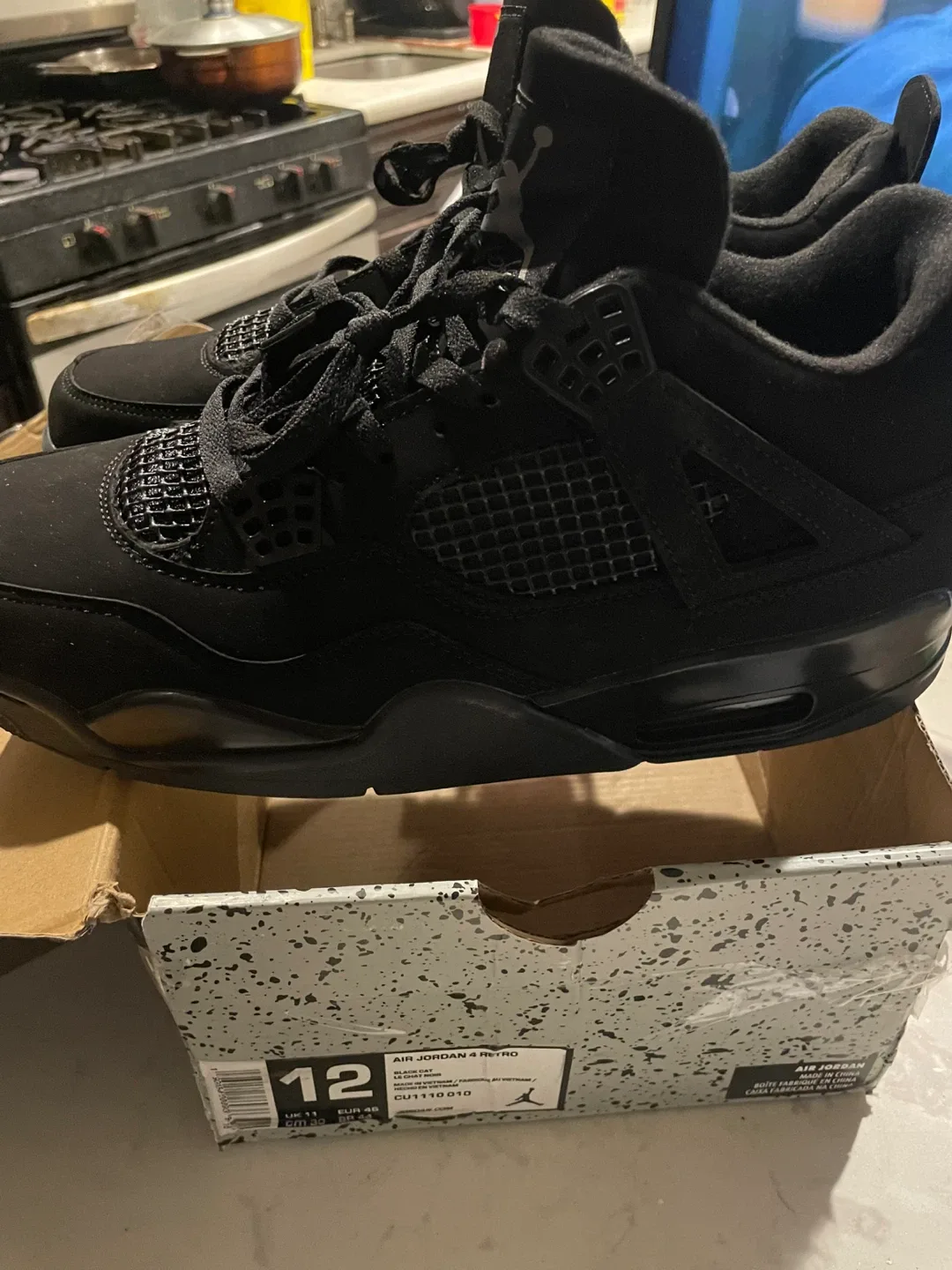 Air Jordan 4 Retro Black Cat Size 12 image indicator(5)