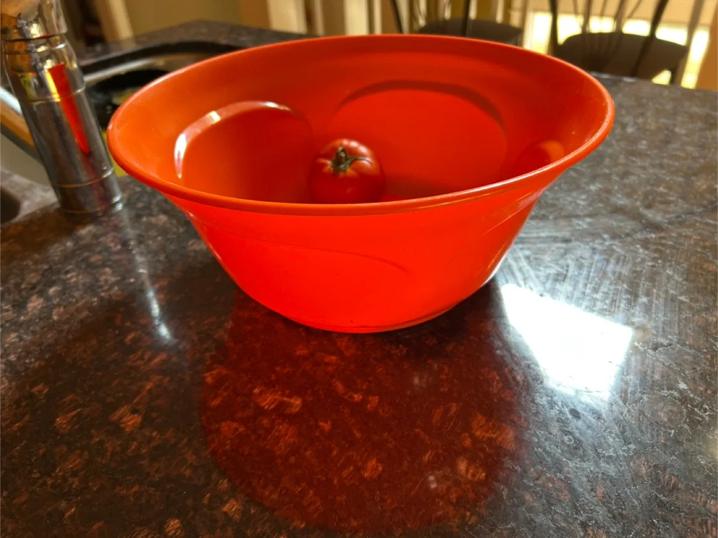 Orange Plastic Mixing Bowl thumbnail