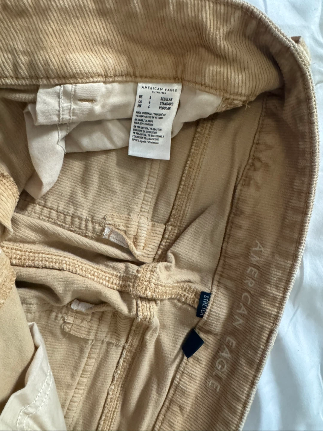 American Eagle Outfitters Tan Corduroy Flare Pants - Size 6 - photo 3