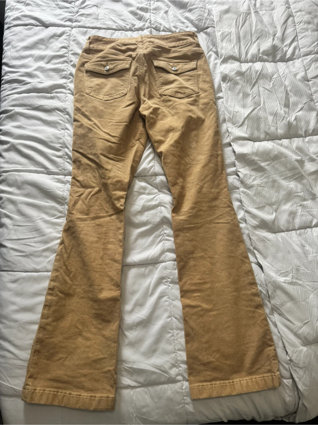 American Eagle Outfitters Tan Corduroy Flare Pants - Size 6 - photo 2