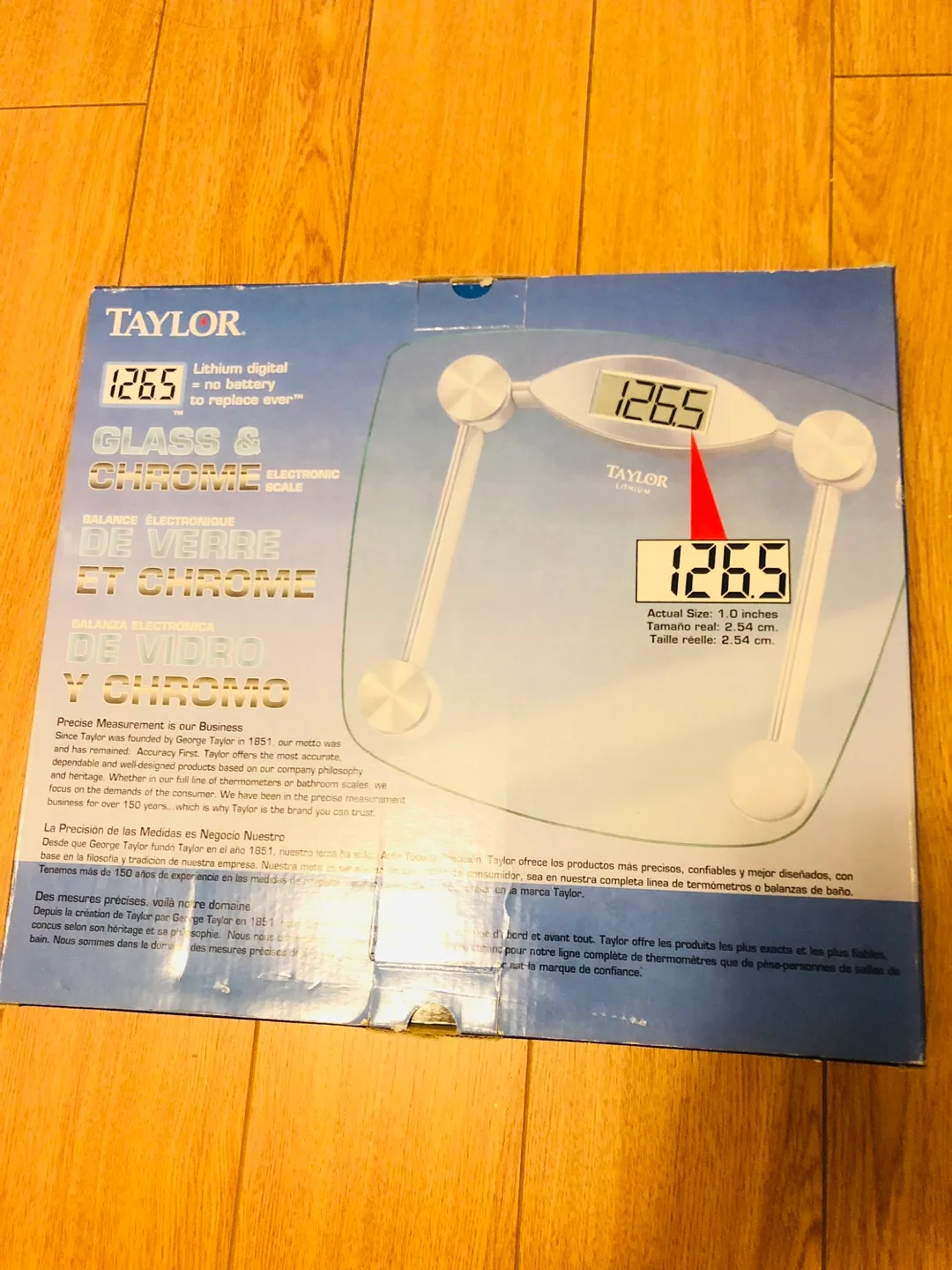 Glass & Chrome Electronic Scale image indicator(2)