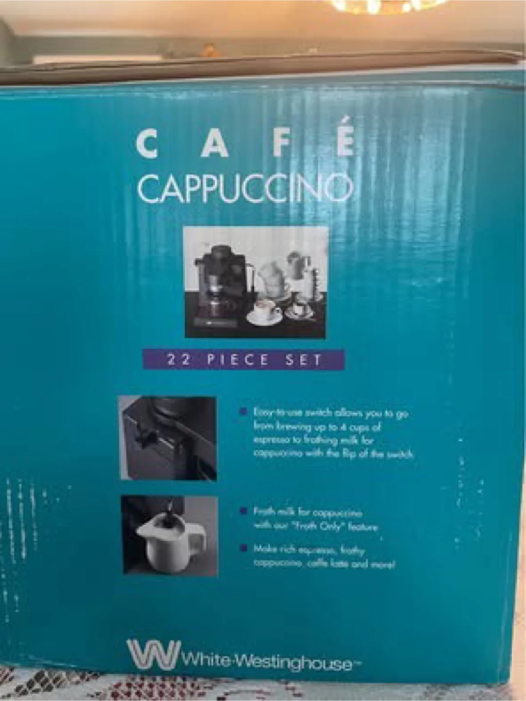 White-Westinghouse Café Cappuccino 22 Piece Set image indicator(2)