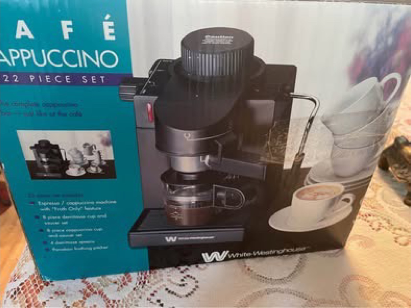 White-Westinghouse Café Cappuccino 22 Piece Set