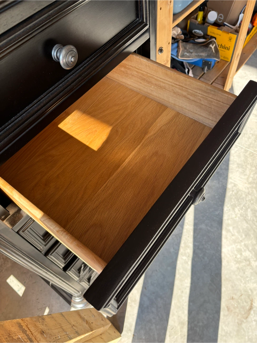 Black Wooden Chest of Drawers - photo 4