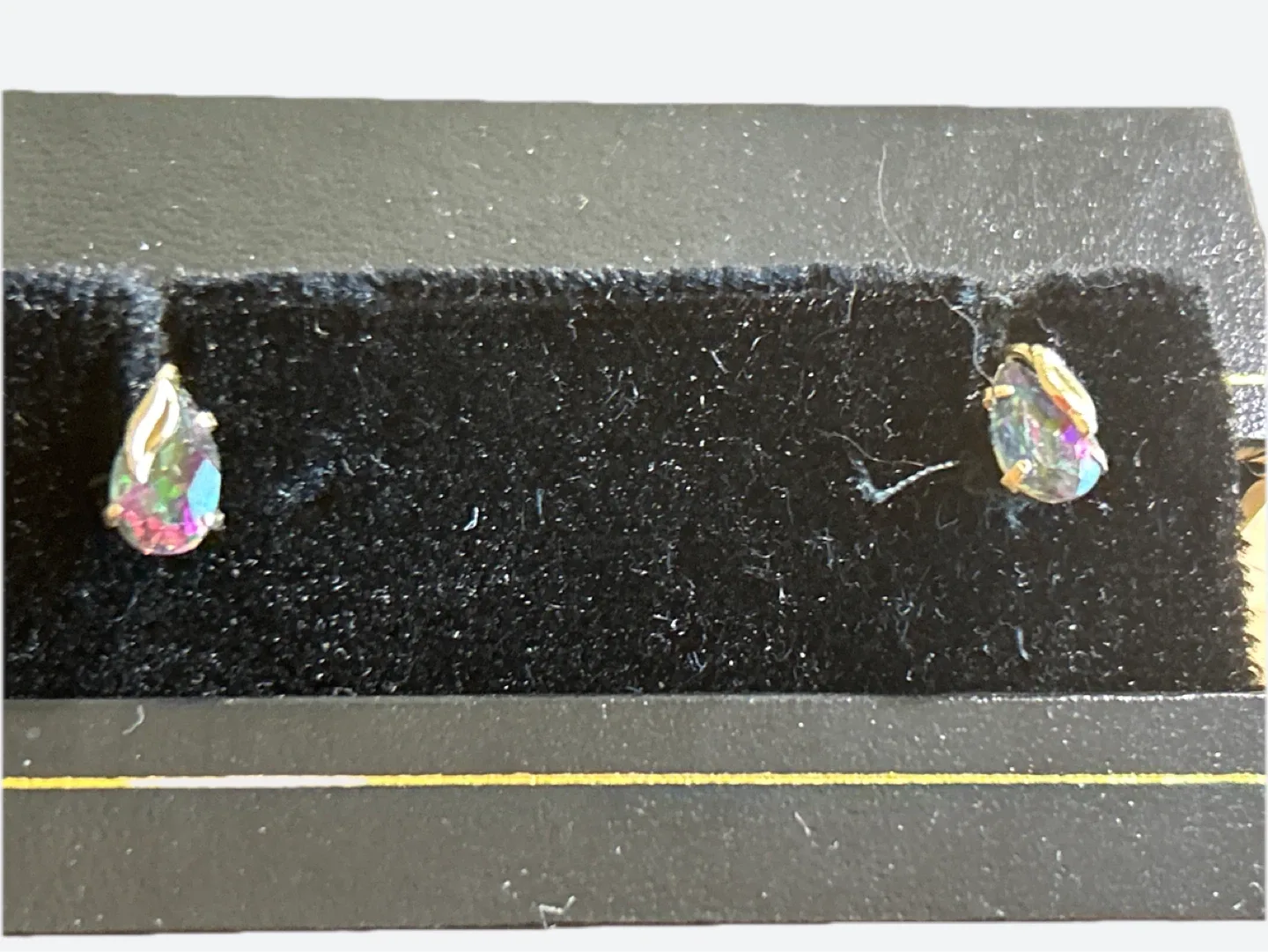 Teardrop Mystic Fire Topaz Earrings thumbnail