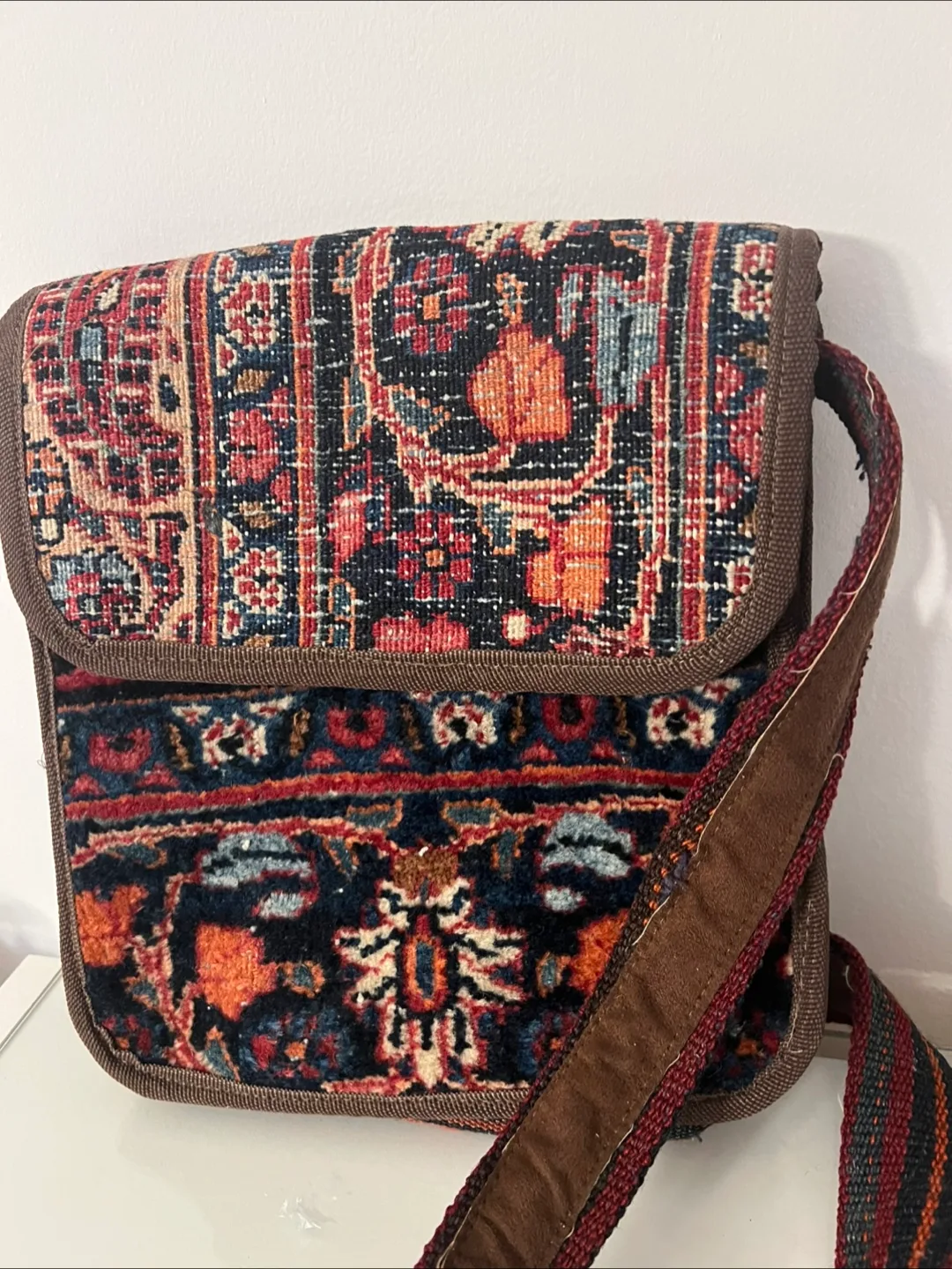 hand made Carpet purse from Iran thumbnail