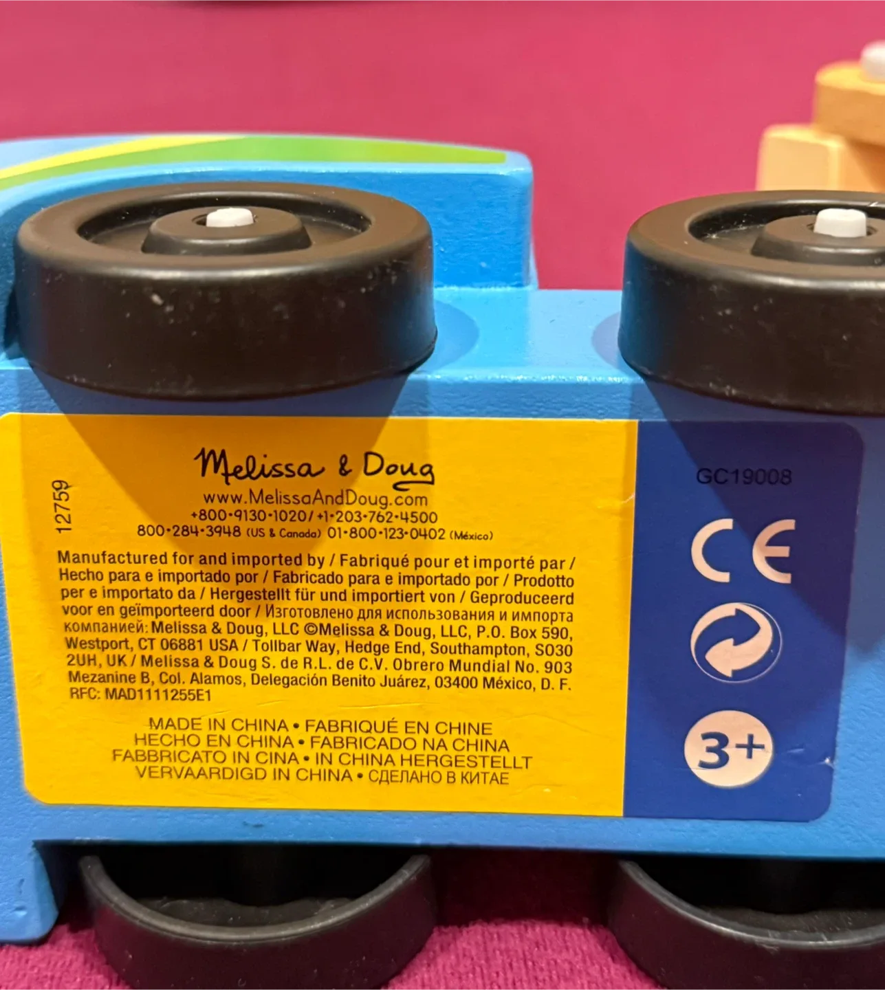 Kids Toys Race-Car Wooden Tractor image indicator(4)