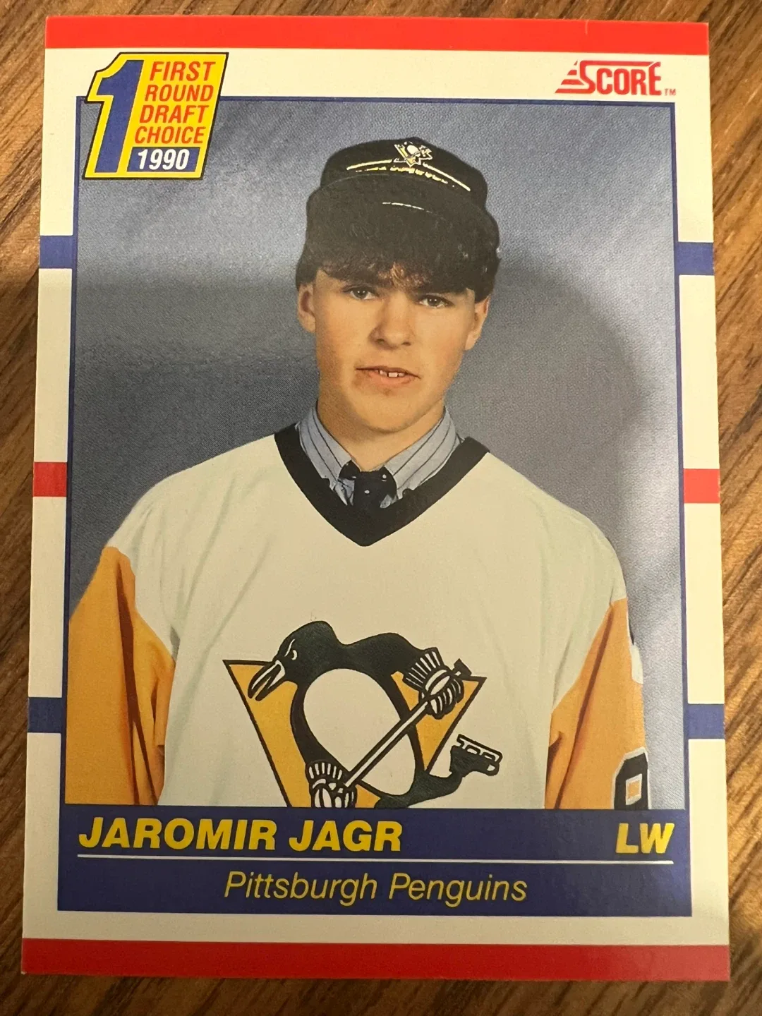 Jaromir Jagr 1990 Score Hockey Card image indicator(2)