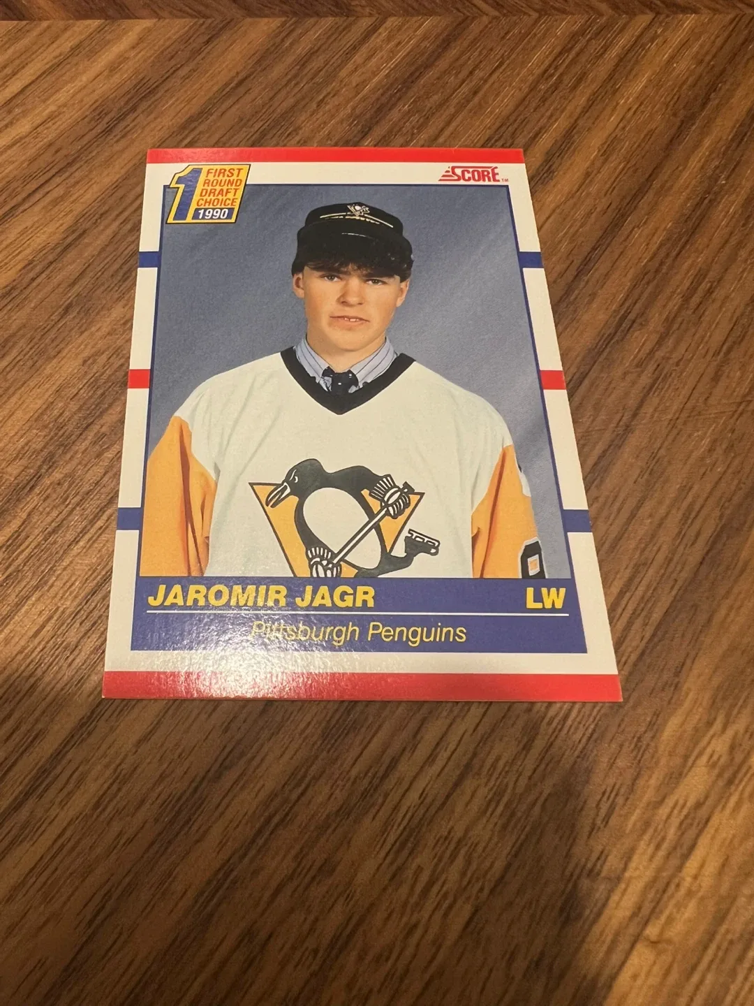 Jaromir Jagr 1990 Score Hockey Card thumbnail