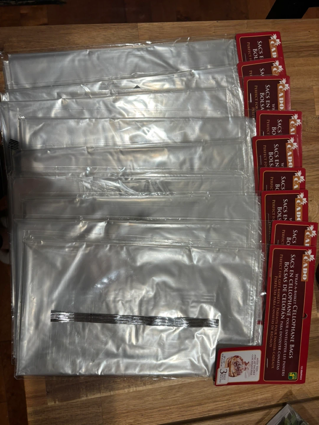 CADO Wrap-A-Basket Cellophane Bags - 3 Bags - photo 2