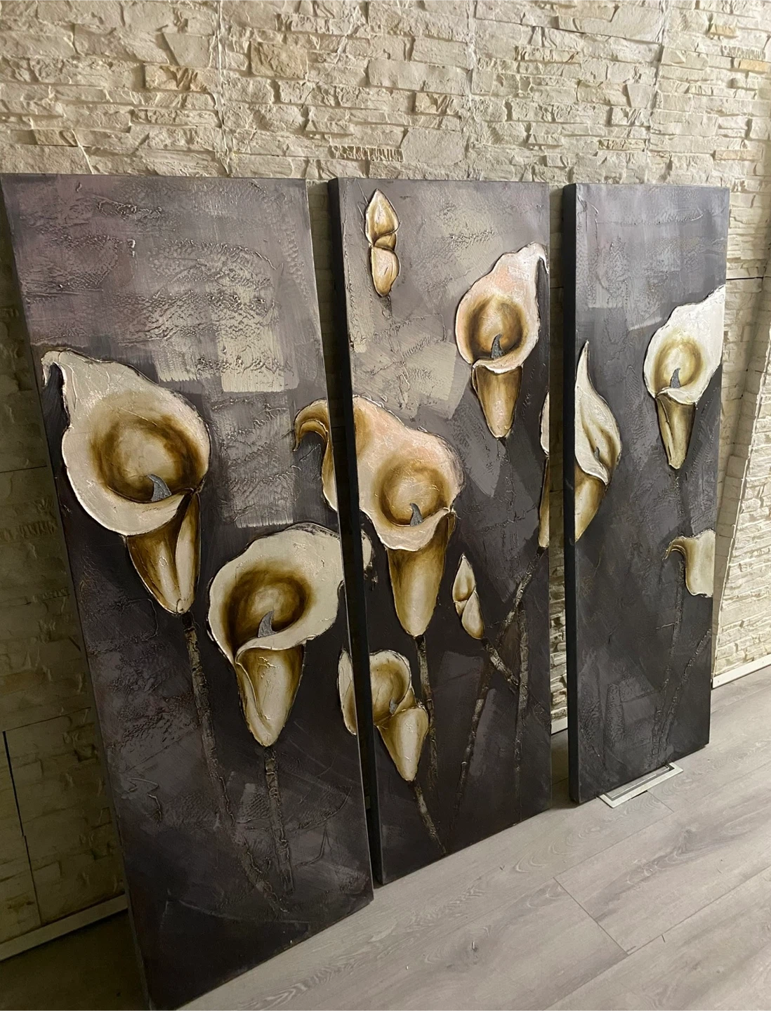 Floral Canvas Wall Art - 3 Piece Set