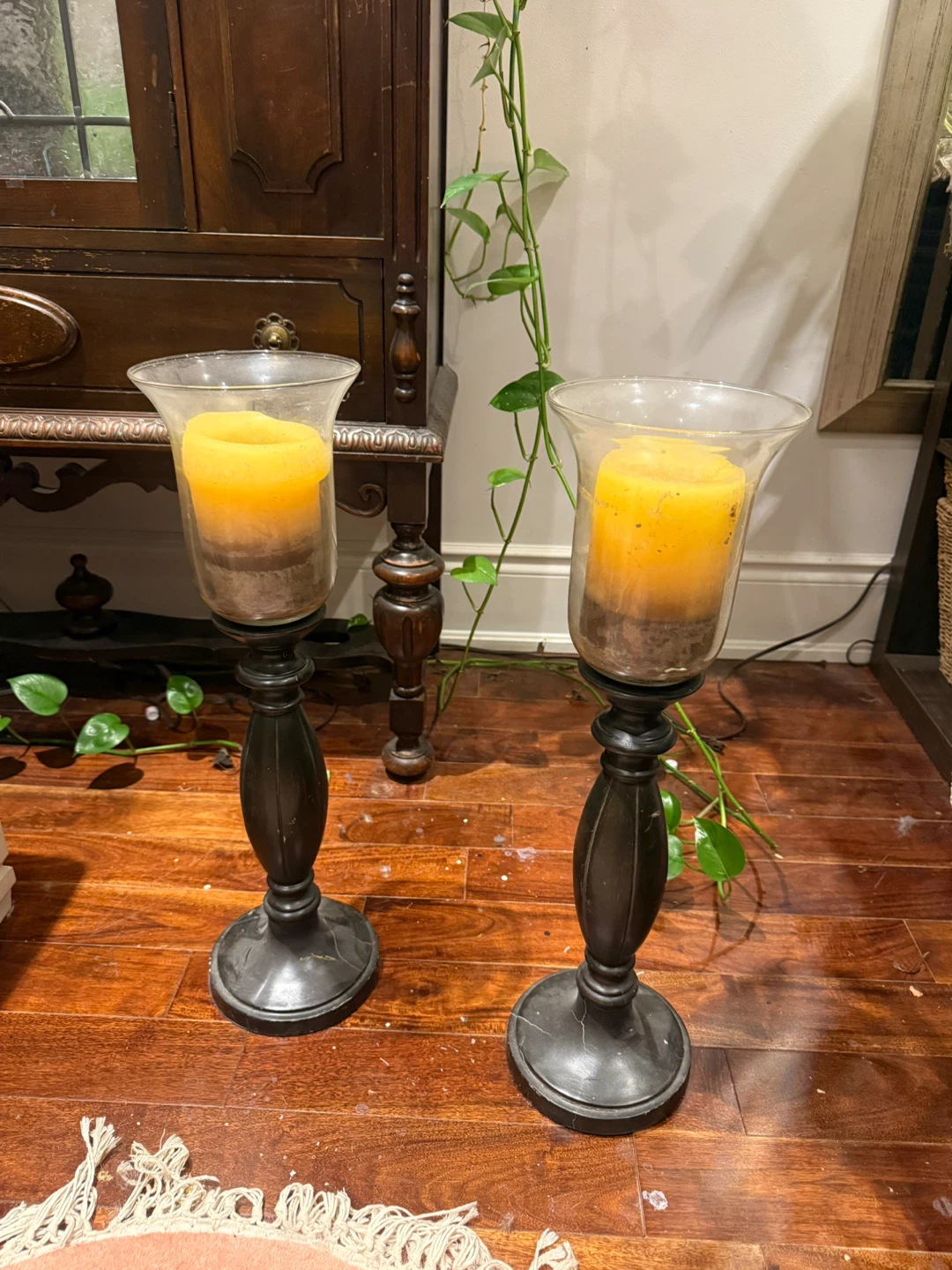 Candle Holders with Candles