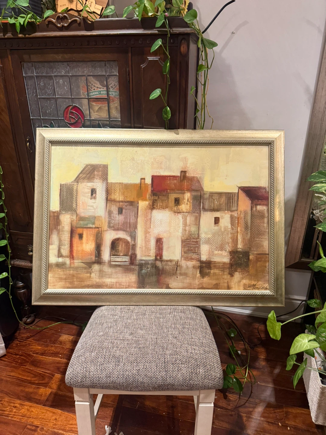 Framed painting