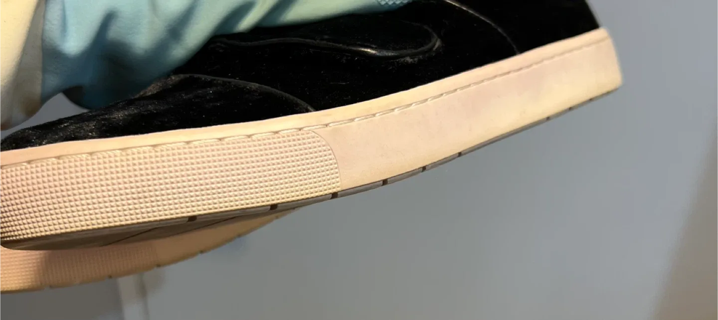 I.N.NYC Black Velvet Slip-On Sneakers image indicator(3)