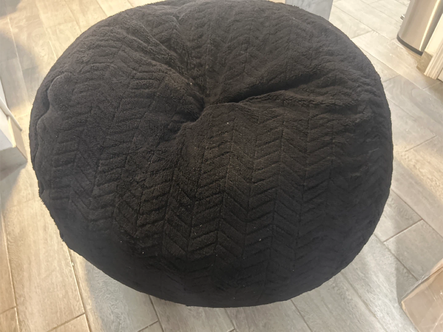 Black Bean Bag Chair - photo 2