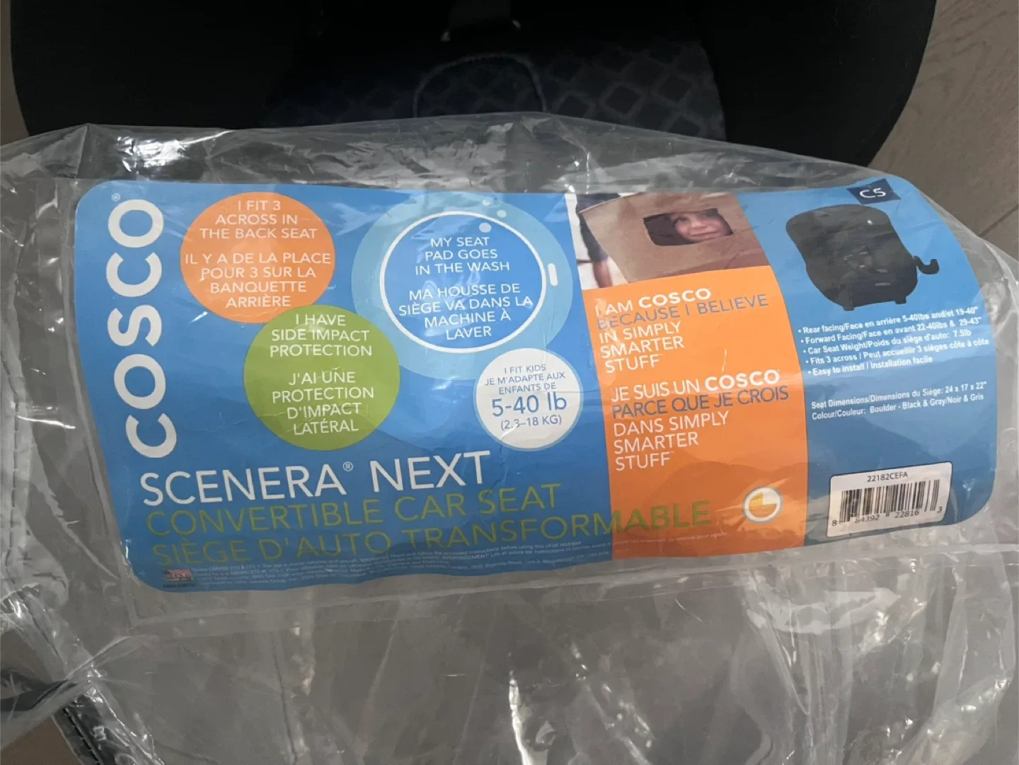 Cosco Scenera NEXT Car Seat - Air Travel 👍 image indicator(8)