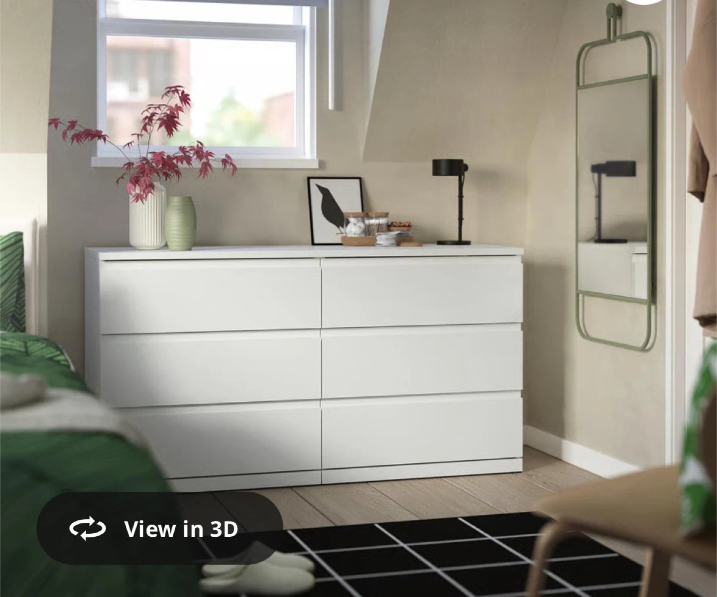 IKEA Storklinta White 6-Drawer Dresser - photo 2