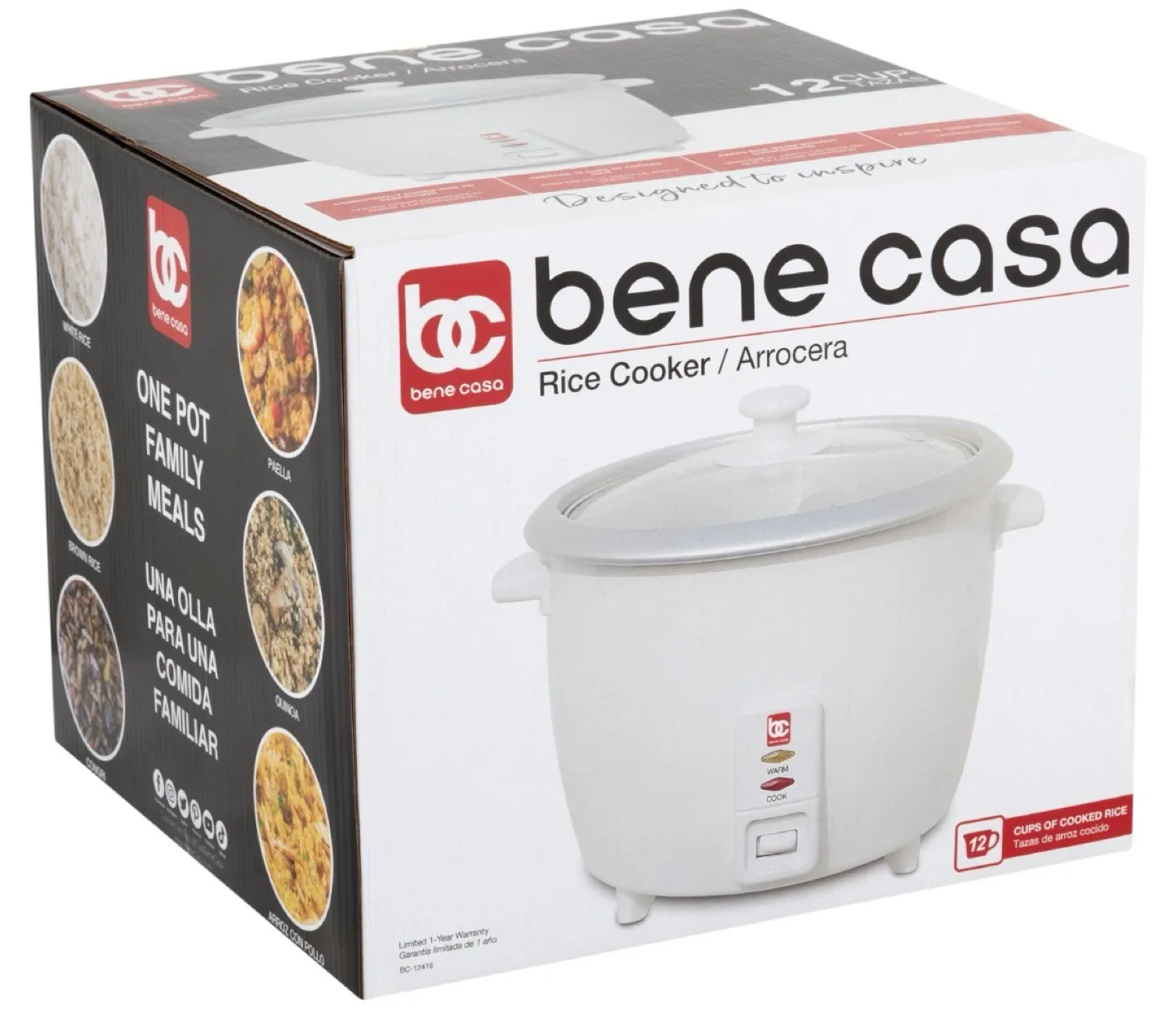 Bene Casa 12-Cup Rice Cooker - Like New! image indicator(2)