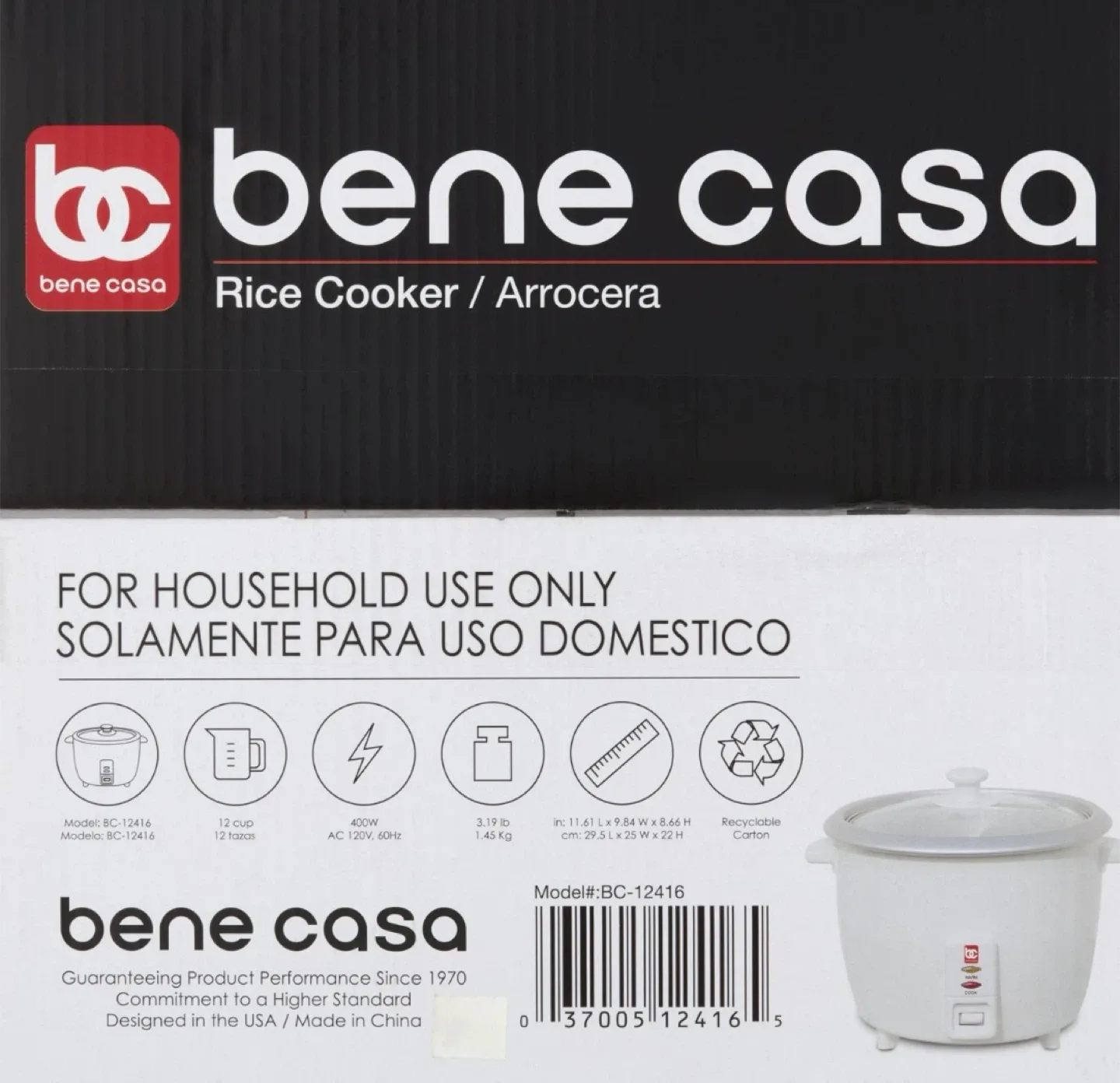 Bene Casa 12-Cup Rice Cooker - Like New! image indicator(3)