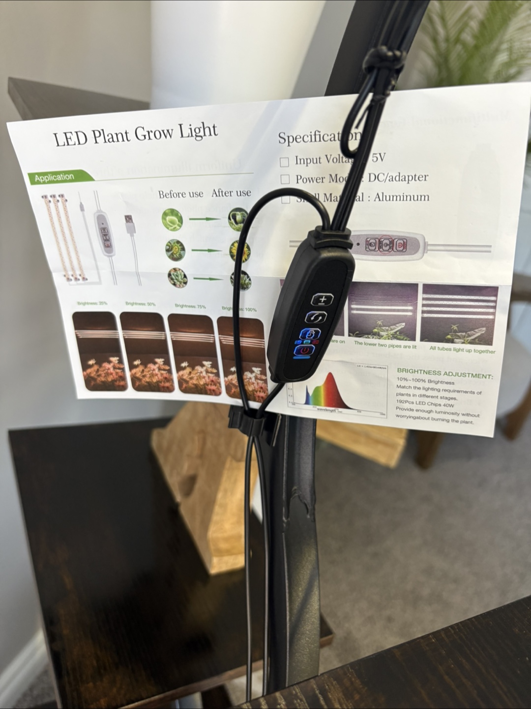 LED Plant Grow Light Stand with Cabinet - photo 4