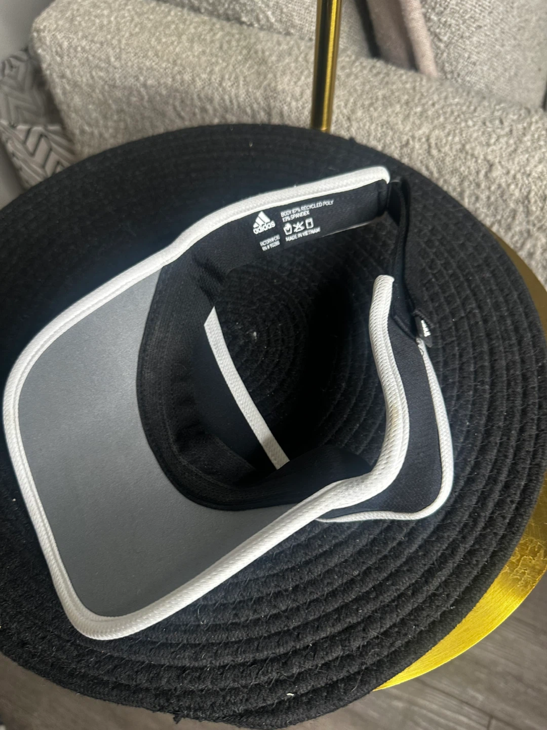 Adidas Black Golf Visor - photo 2