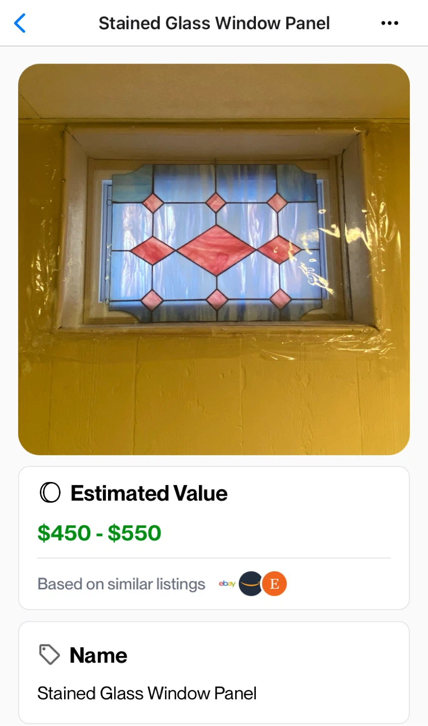 Stained Glass Window Panel