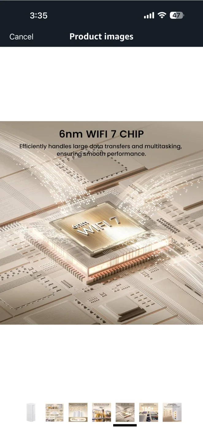 New Tenda Nova BE3600 Whole Home Mesh Wi-Fi 7 System image indicator(6)