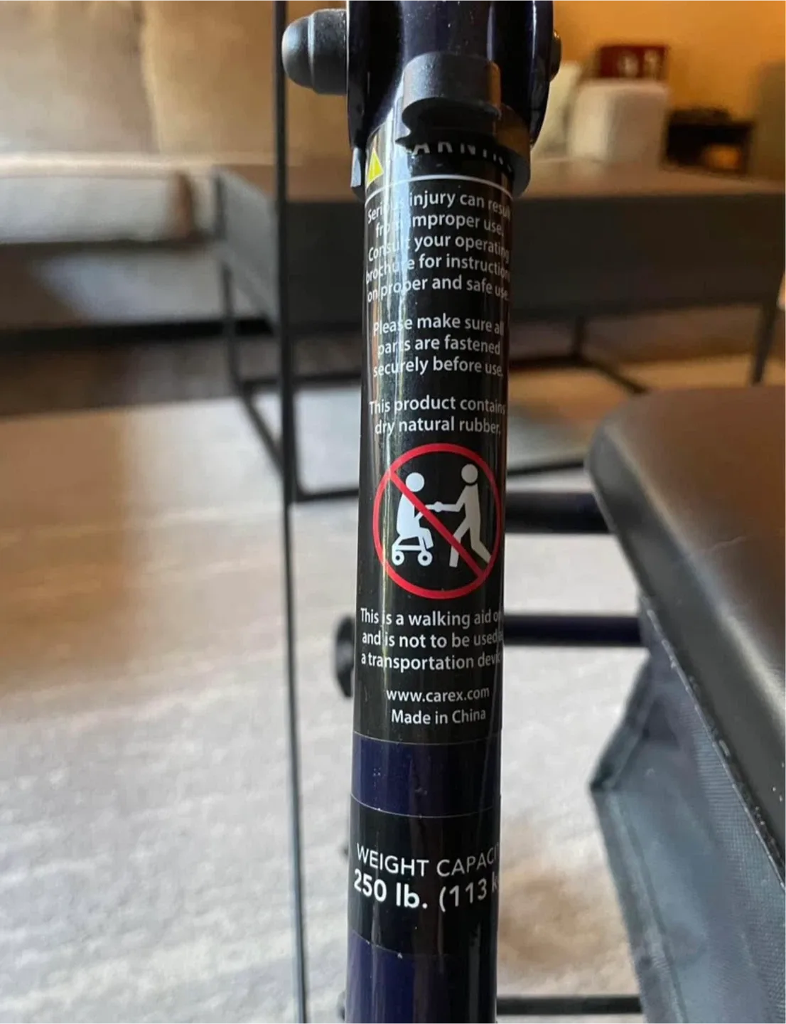 Carex Folding Walker with Seat image indicator(3)