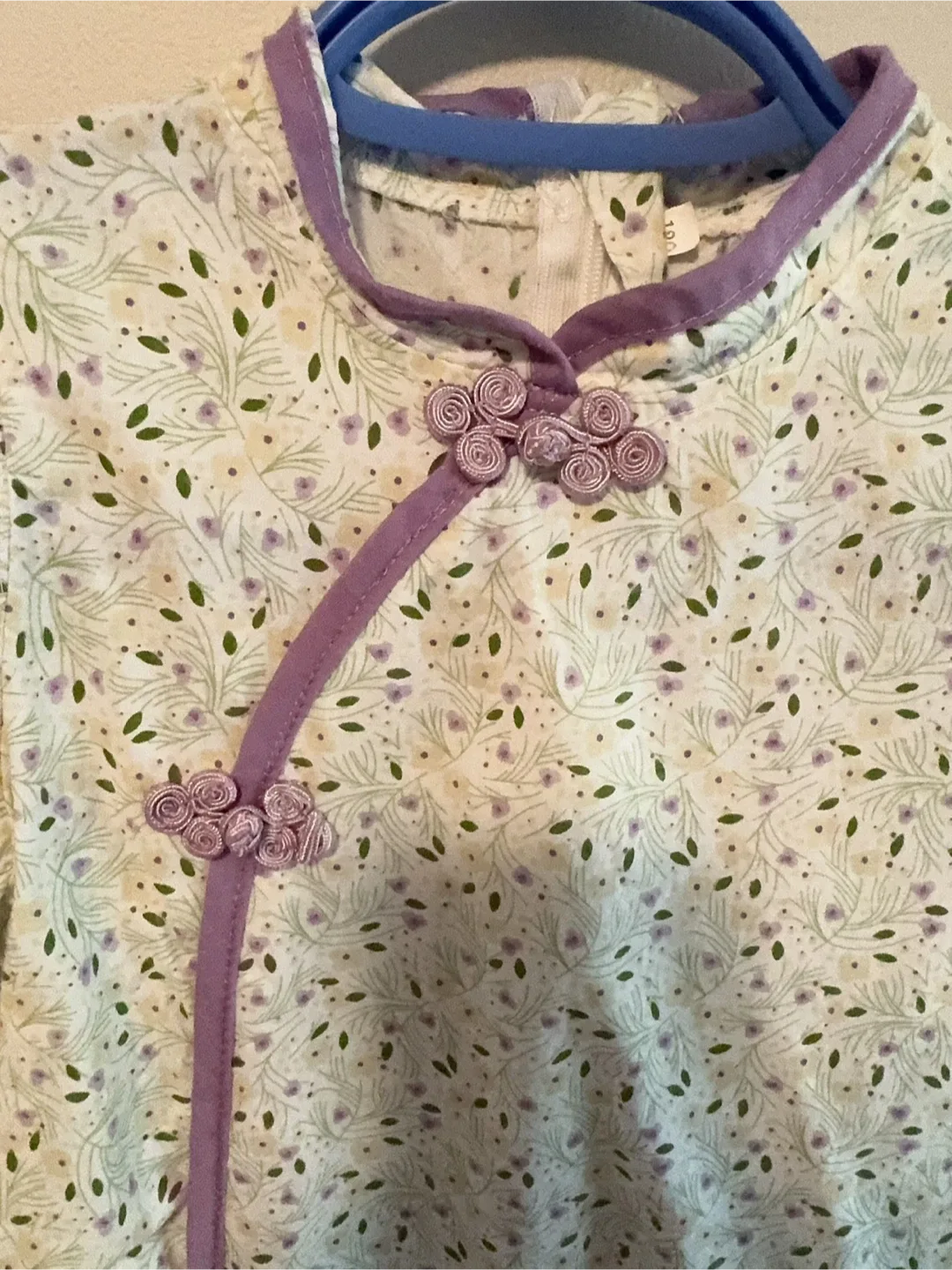 100% Cotton cheongsam Dress - Size 3-4T image indicator(2)