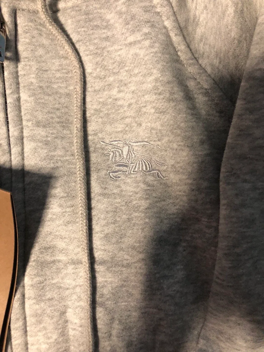 Burberry Grey Zip-Up Hoodie - Size S image indicator(2)
