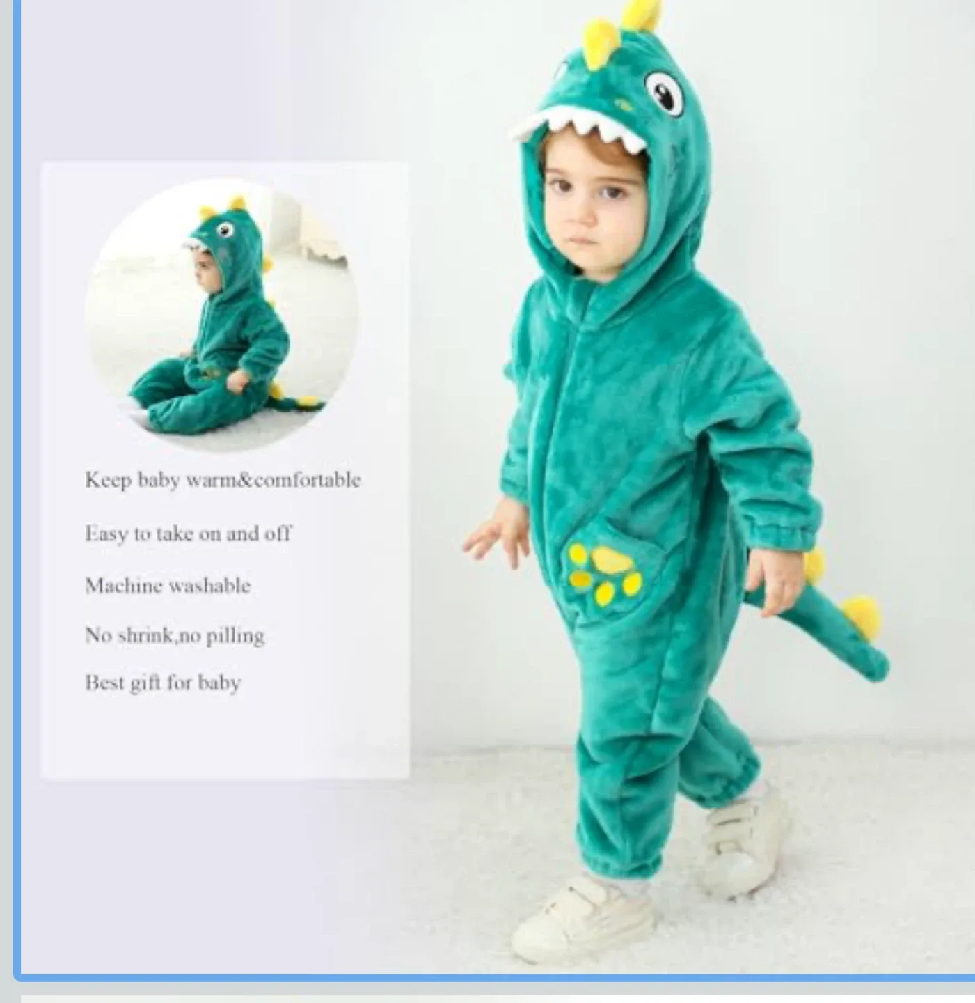 Dinosaur Kids Onesie, Size 5 image indicator(6)