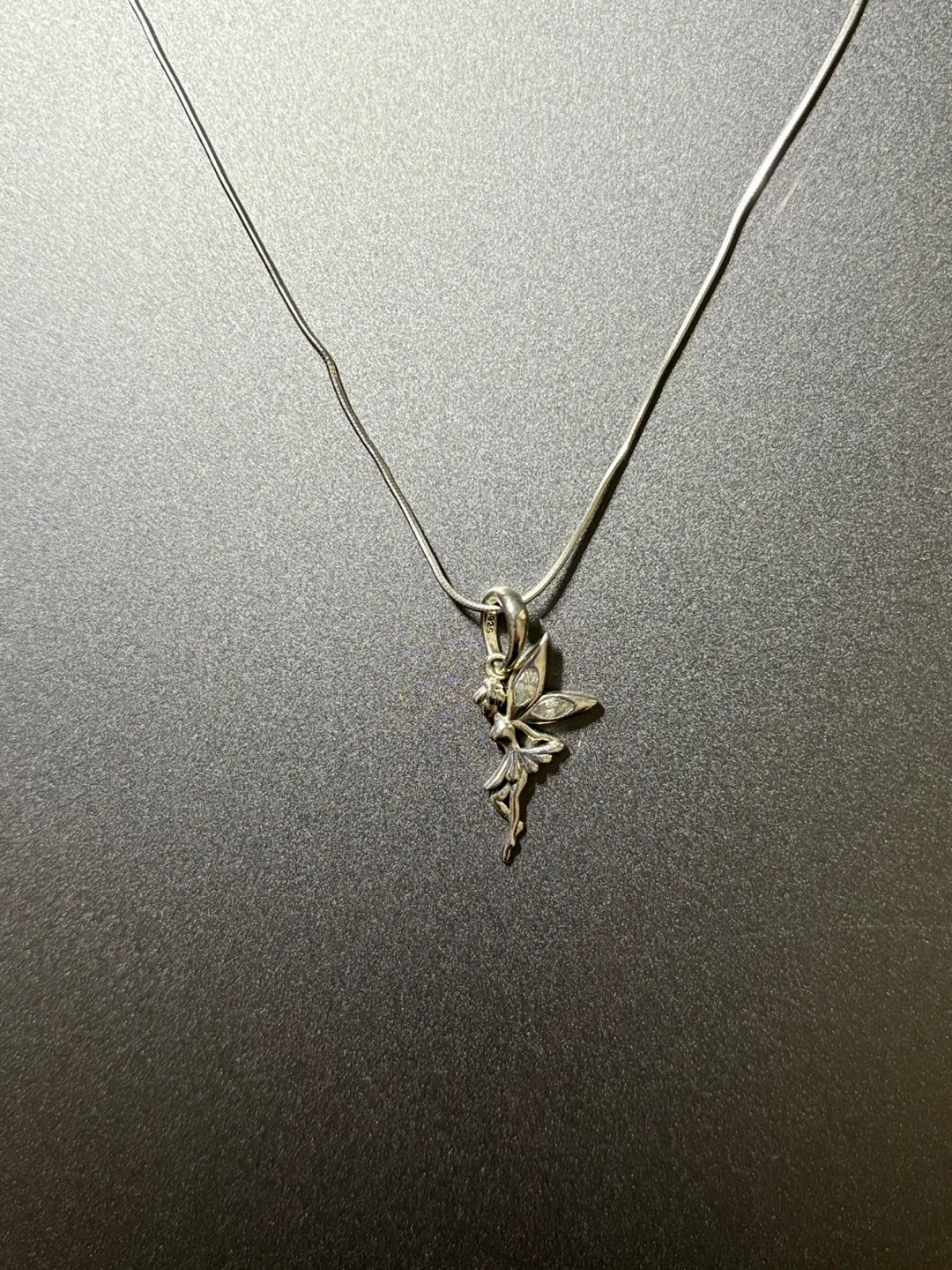 Silver Fairy Pendant Necklace image indicator(2)