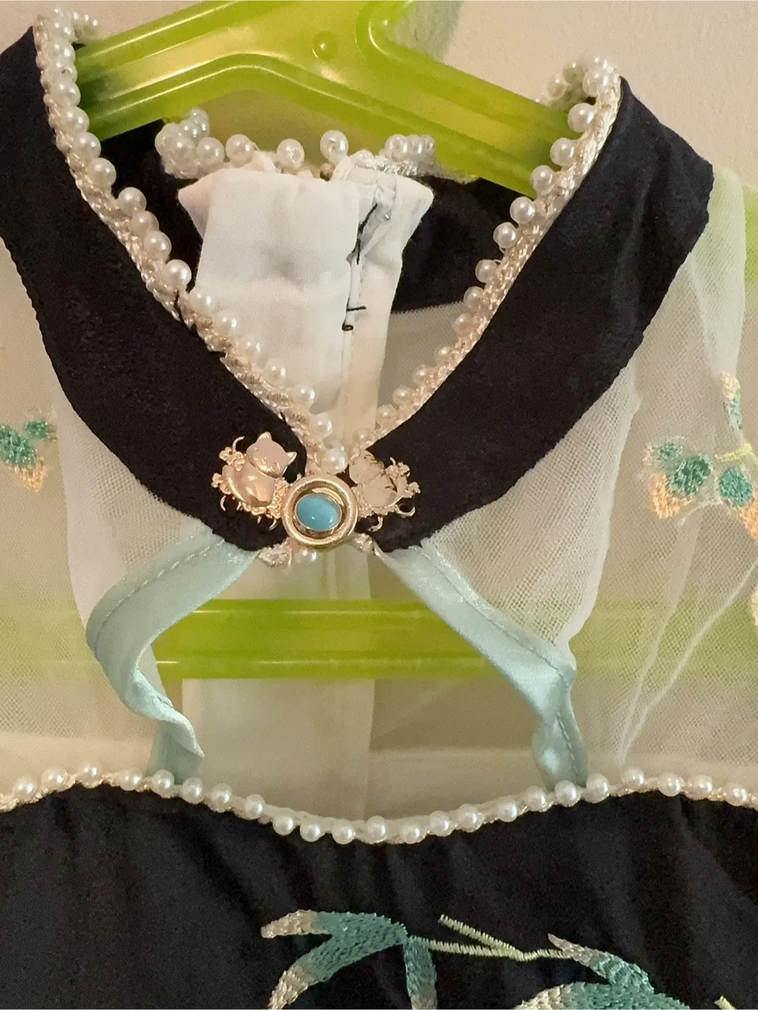 Girls Panda Embroidered Lolita Dress - Size 6-7T image indicator(3)